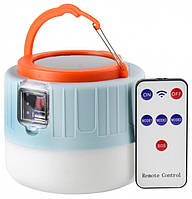 Підвісний ліхтар із пультом та сонячною панеллю гачком для кемпінгу з акумулятором