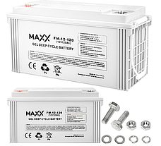 Акумулятор гелевий 4SUN MAXX GEL DEEP CYCLE 120Ah 12V (12-FM-120), фото 5