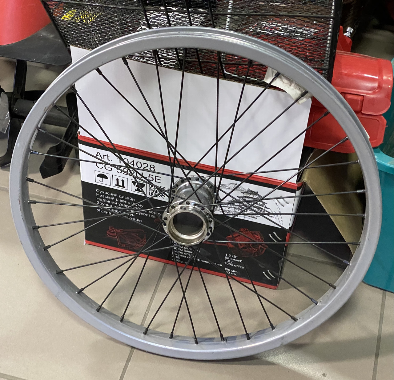 Колесо 20" заднее стакан хром черные спицы: продажа, цена в ...