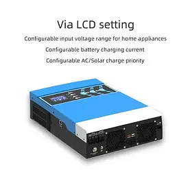 Гібридний інвертор Anern AN-SCI02-AZURE-2400, 2,4 кВт