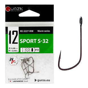 Гачок GURZA SPORT S-32 #12 (8 шт/уп)