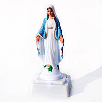 Фигурка led Мария электрическая голубая с батарейками вклад в лампадку 20 дней лед