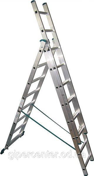 ELKOP Драбина 3-секц. розкл. 3*14сх. 3,73-8,67м VHR H