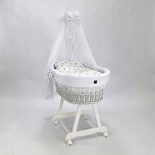 Колиска дитяча Moses Meble Wróbel 90x60x70 cm, фото 2