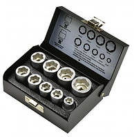 Whirlpower Набір головок для пошкоджених гайок 3/8" 9од.