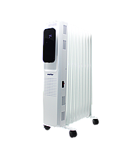 Metier Радіатор масляний 2000Вт, 9секцій, електронне керування, програмування температури та часу роботи, пульт ДК, керування