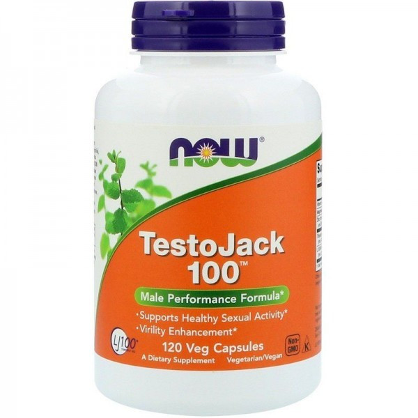 Бустер тестостерону NOW Foods TestoJack 100 - 120 веган капс
