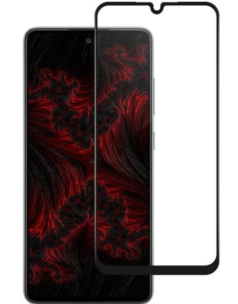 Загартоване захисне скло на Samsung Galaxy A25 / Чорна рамка, фото 1