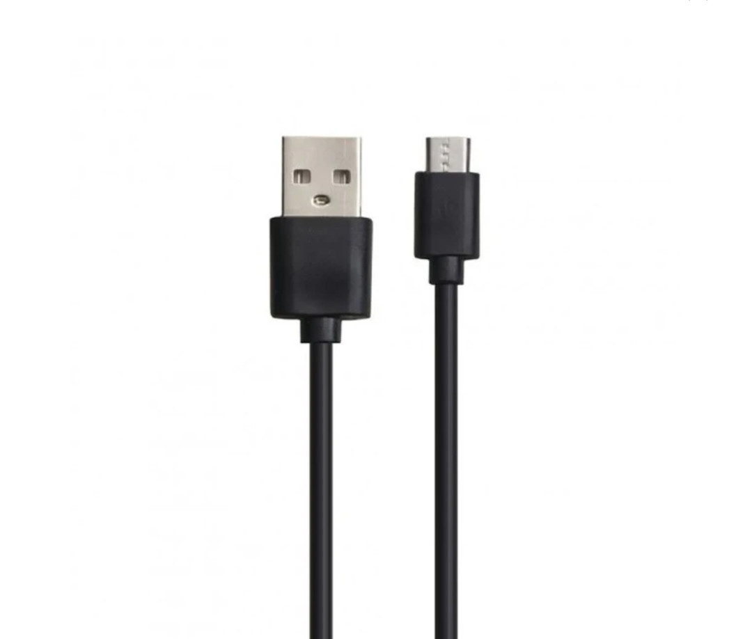 Кабель USB-microUSB 30см \ чорний