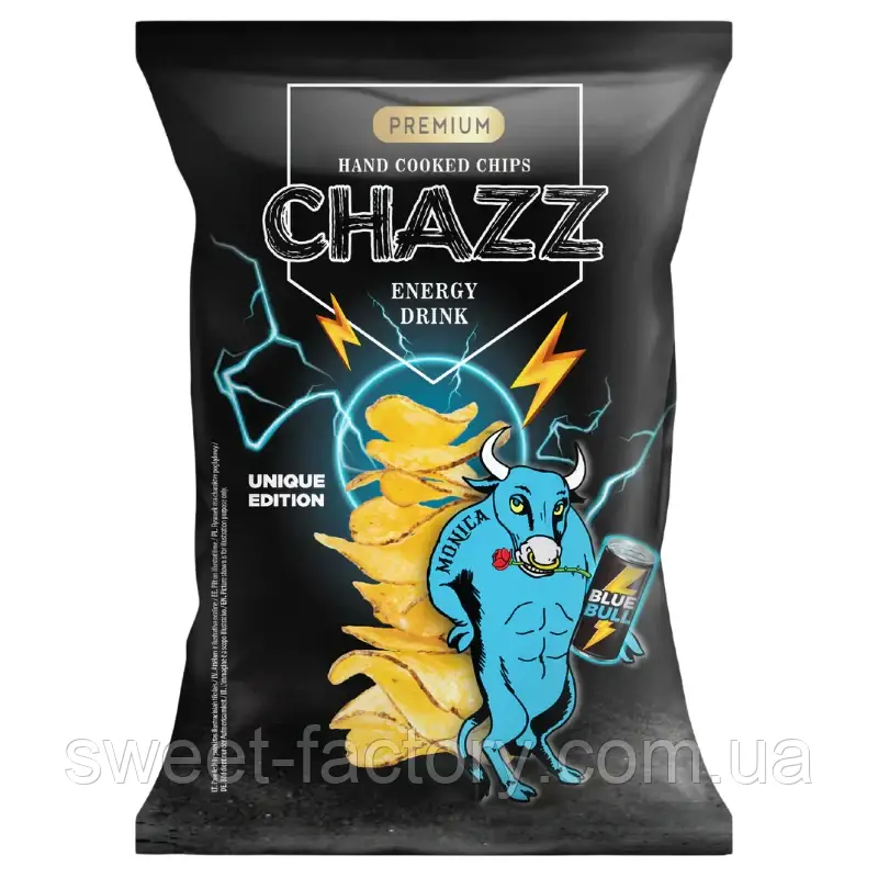 Чіпси Chazz Premium Chips Energy Drink 90g, фото 1