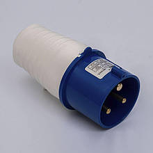 Вилка силова переносна 32А 220В 2Р+Е IP44