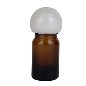 Коричневий скляний флакон для косметики, ліків, вітамінів, 5 мл стандарту 18/410
