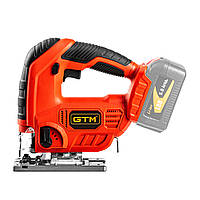 GTM Лобзик акум. JS18/65 18В, 0-2500ход/хв, Quick Fix, дерево/кол.мет/сталь-65/10/6мм, КАРКАС (без АКБ і ЗП)