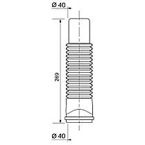 З'єднання гнучке Magiflex Ø40 мм F-M 227.9мм WIRQUIN (9549354), фото 6