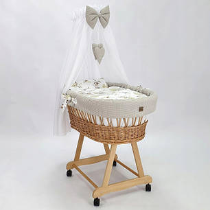 Колиска дитяча Moses Meble Wróbel 90x60x70 cm, фото 2