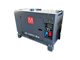 Metier Генераторна установка  AD10000CRA дизель 3ф-9,0кВА, 1ф-7,2кВт бак-25л, ел.старт