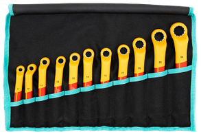 Whirlpower Набір ключів накидних 11шт діелектричних в чохлі, кут 75°