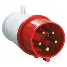 Вилка силова переносна 16А 380В 3Р+N+Е IP44