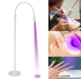 Гнучка підлогова лампа UV-5 для сушіння нігтів і нарощування вій, 5 Вт. Білий