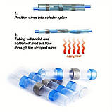 Термоусадка з припоєм 100 шт термоусаджувані з оловом припоєм, в блістері, фото 3