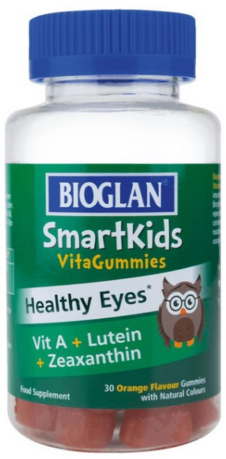 Вітаміни для очей та зору з лютеїном Bioglan Smartkids Healthy Eyes 30 gummies Апельсин