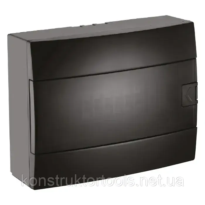 Щиток на 12 автомати зовнішнього встановлення чорний HOROZ ELECTRIC, фото 1