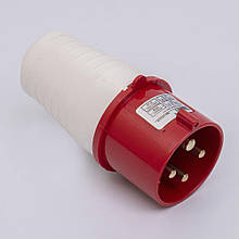 Вилка силова переносна  32А 380В 3Р+Е IP44