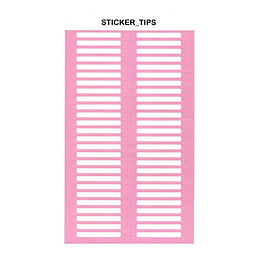 Наліпки на тіпси, рожеві