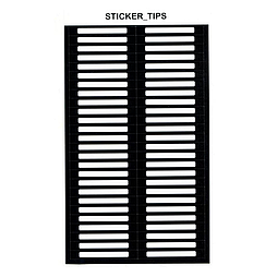 Наліпки на тіпси, чорні