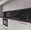 Панель на кухонний фартух під скло Чорний мармур, з двостороннім скотчем 62 х 305 см, 1,2 мм, фото 4
