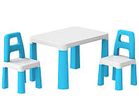 Дитячий столик і два стільчика ТехноK 0471 блакитний (Unicorn)