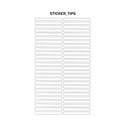 Наліпки на тіпси, білі