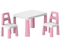 Дитячий столик і два стільчика ТехноK 0457 рожевий (Unicorn)