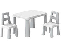 Дитячий столик і два стільчика ТехноK 0150 сірий (Unicorn)