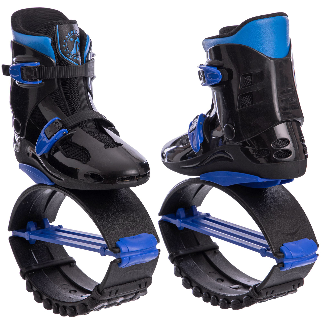 Фітнес-джемпери професійні Record Kangoo Jumps SK-7282 розмір 30-44 Чорно-сині