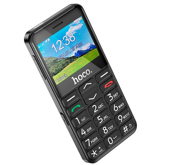 Мобільний телефон Hoco 1385 Dual SIM з великими кнопками та ліхтариком на 2 SIM карти