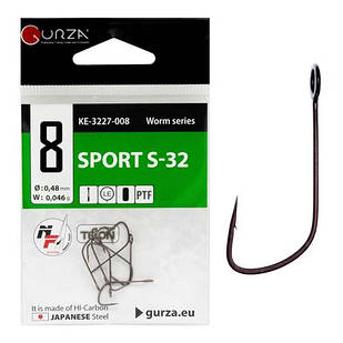 Крючок GURZA SPORT S-32 #8 (7 шт/уп)
