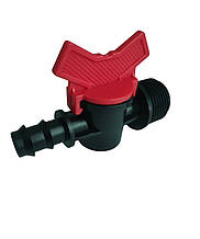 Кран стартовий для трубки 16 мм 3/4" зовнішня різьба