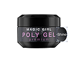 Полігель для нарощування Magic Girl PolyGel Shine №3 бежевий з шиммером 30мл, фото 2