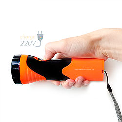Акумуляторний світлодіодний ліхтар Tramp LED 1W Struhm Idea Poland Orange 230V 50Hz 90Lm 6500K помаранчевий/чорний