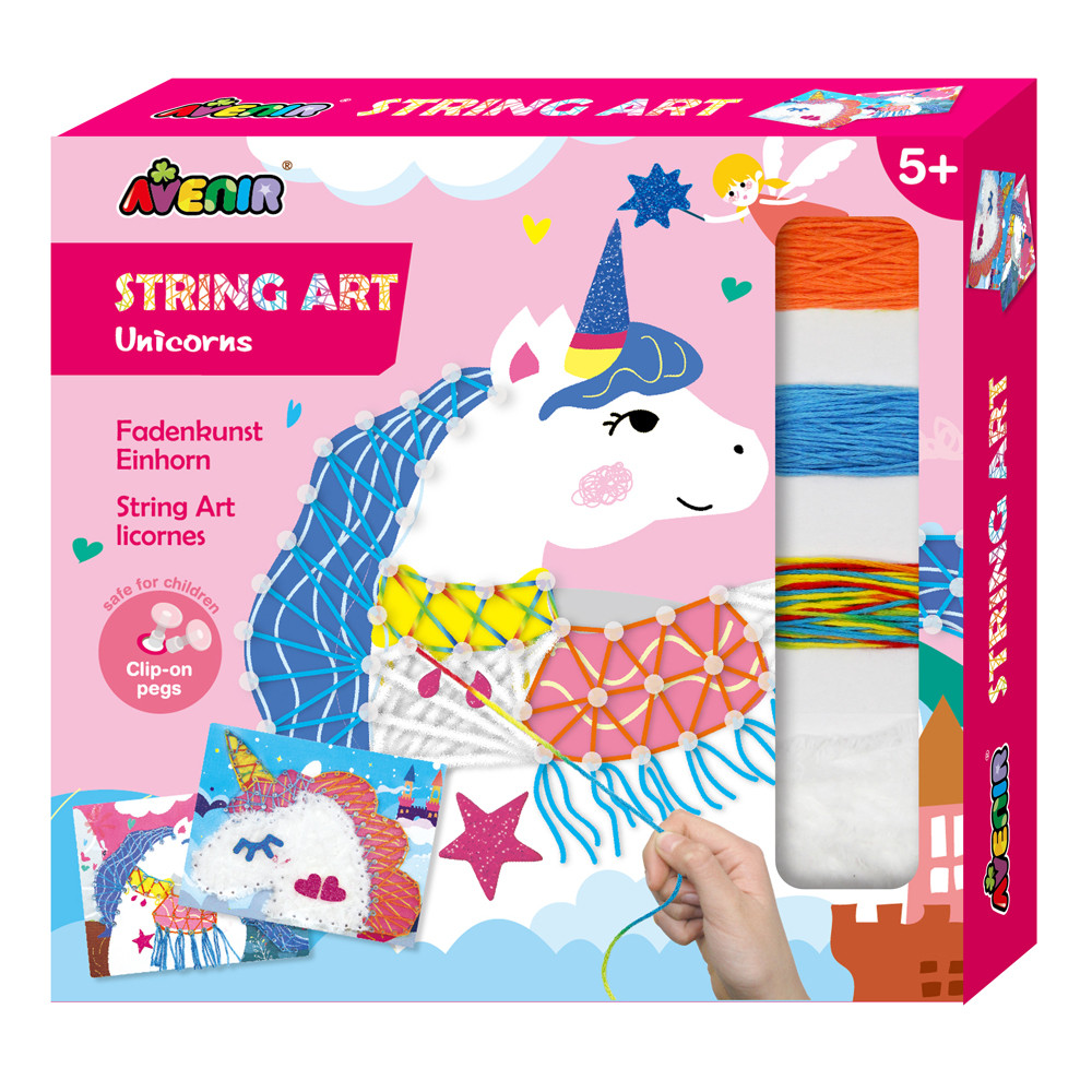 Набір для творчості, AVENIR стрінг-арт "Єдиноріг", 2 картини, фото 1