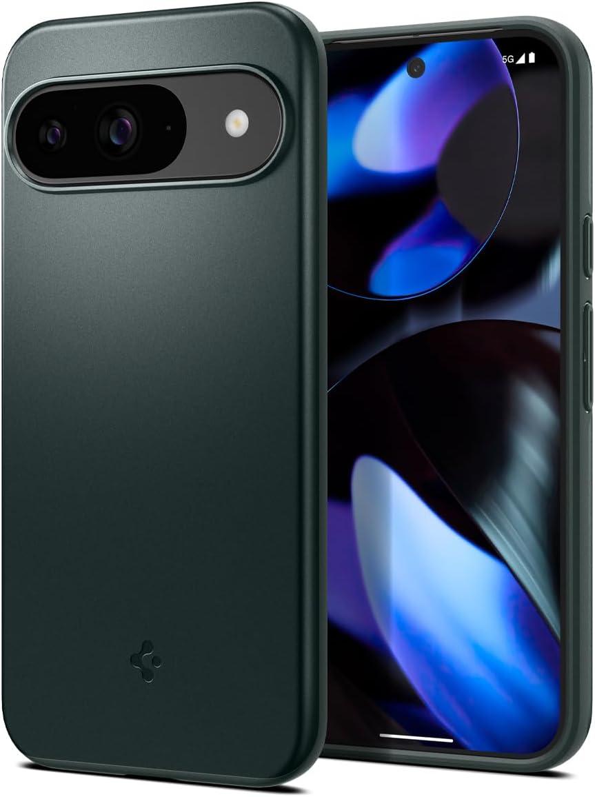 Чохол Spigen для Pixel 9 / Pixel 9 Pro - Thin Fit, Abyss Green (ACS07699), фото 1