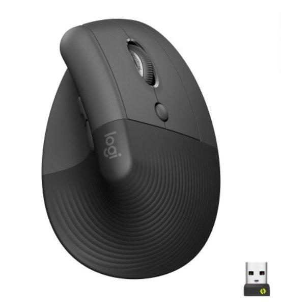 Миша ігрова бездротова Logitech Lift Vertical Ergonomic Mouse Graphite (910-006473)