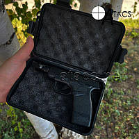 Запальничка пістолет "Gun Black" + пластиковий кейс