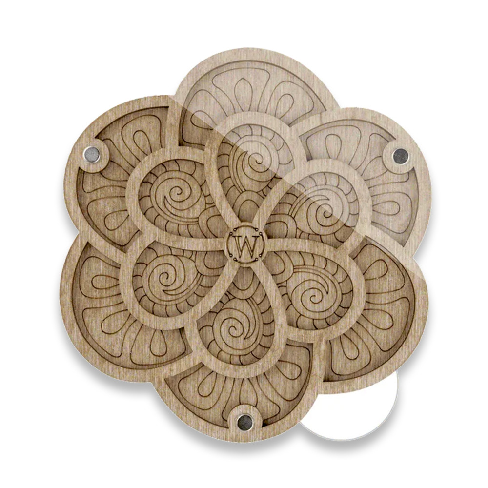 Органайзер для бісеру з прозорою кришкою, FLZB-186, 14*14 см, Wonderland Crafts, фото 1