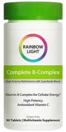 Вітамін Б-комплекс Rainbow Light Complete B-Complex 90 tab, фото 2