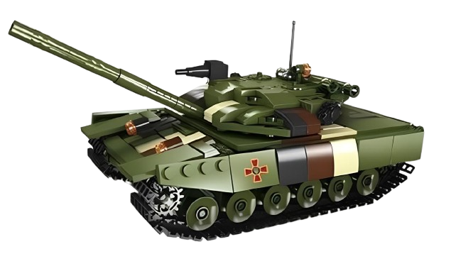 Конструктор дитячий військовий ігровий Танк ЗСУ на 502 деталі, фото 1