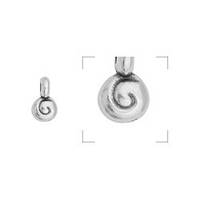 Міні-підвіска "Спіраль", античне срібло