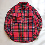 Стильна тепла сорочка в клітинку для дівчинки (146-158р), фото 3