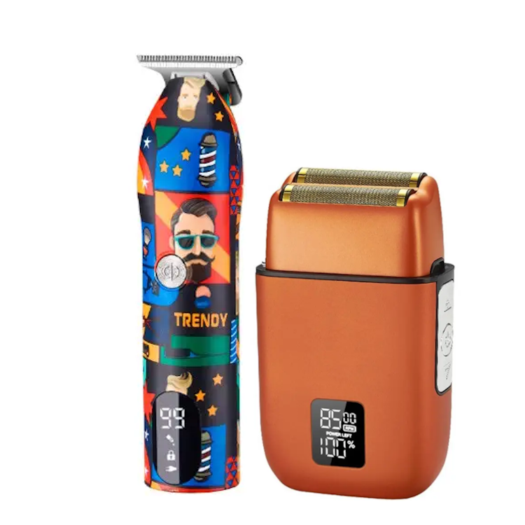 Професійний комбо-набір (тример + шейвер) Hots Professional Set Orange (LK-1923+HP2012-OR)